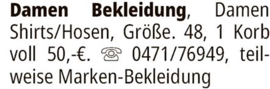 Anzeige