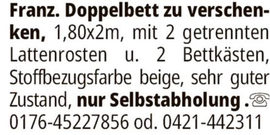 Anzeige