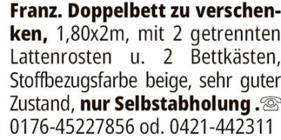 Anzeige