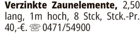 Anzeige